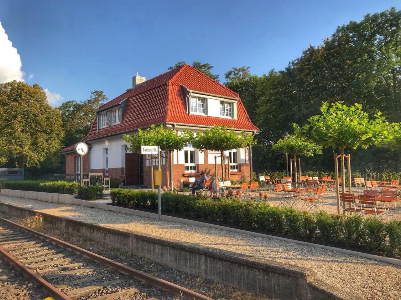 Budberger Bahnhof Panzió Rheinberg Kültér fotó